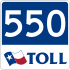 State Highway 550 marker