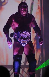 Triple H como Campeón de la WWE.