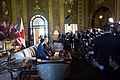 2018年4月，川普于海湖庄园与日本首相安倍晋三联袂受访。