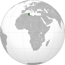 Description de l'image  Tunisia (orthographic projection).svg.