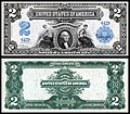 Two-dollar silver certificate from the 1899 series