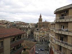 Vista de Barbastro con la catedral
