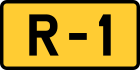 R-1 regional road shield}}