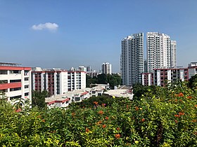 Woodlands Town Park East, Singapore, looking north towards Marsiling Rise.jpg