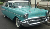 Chevrolet Bel Air 4-Door Sedan mit optionaler hinterer Radabdeckung (1957)