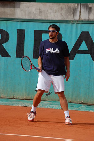 Janko Tipsarevic training in Roland Garros 2009