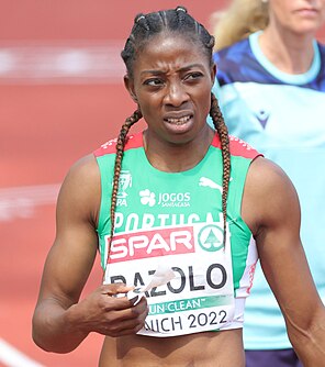 Lorène Bazolo bei den Europameisterschaften 2022 in München