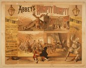 Poster for Abbey & Hickey’s Humpty Dumpty Pantomime Company (1879)