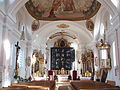 Blick zum Altar in der Fastenzeit