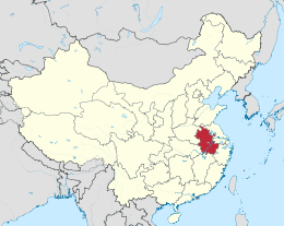 Anhui – Localizzazione
