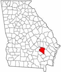 佐治亞州阿普林县地图