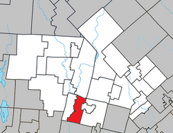 Location within Les Laurentides RCM.