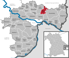 Kaart van Büchlberg