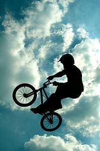 A freestyle rider practicing in the halfpipe.