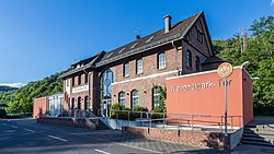 Nationaal Park Poort Heimbach in het oude Stationsgebouw