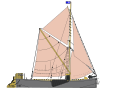 1946–1954: Rigged with auxiliary engine
