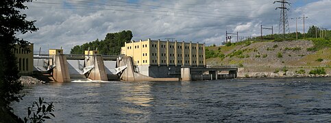 Bullerforsen, uno de los cuatro rápidos de Tunaforsarna