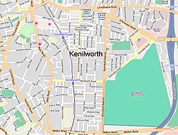 Street map of Kenilworth