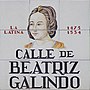 Miniatura para Calle de Beatriz Galindo