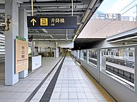 1号月台（屯马线往屯门方向，2021年7月）