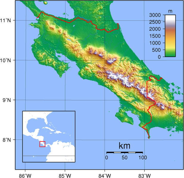 Image:Costa Rica Topography.png