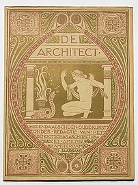 De Architect (1913), couverture de revue.