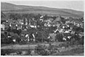 Duppau mit dem Schloss (links), Postkarte der 1930er Jahre