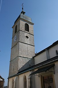 Tour de l'église Saint-Pierre de Porrentruy.