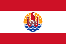 The flag of French Polynesia