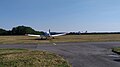 Osnabrück-Atterheide airfield with two small aircraft