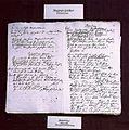 Manuscript van Schillers onvoltooide toneelstuk Demetrius