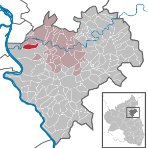 Poziția Frücht pe harta districtului Rhein-Lahn-Kreis