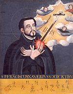 A painting of Saint Francis Xavier, at the Kobe City Museum
