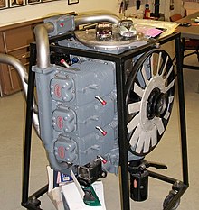 1945-1975 Franklin O-335 air-cooled aircraft engine FranklinO335engine1.JPG