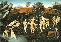 Das Goldene Zeitalter (Gemälde von Lucas Cranach dem Älteren, um 1530)