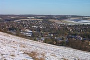 Goring Gap, where the Thames broke through the Chilterns, seen from Lardon Chase