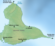 Guadeloupe Grande-Terre Places of interest map-fr.svg