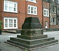 The Plague Stone or Vinegar Stone at Friargate, Derby, England