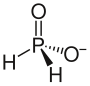 Struktur des Hypophosphit-Ions