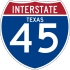 Interstate 45 marker