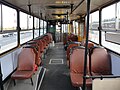 Interior autobuz Ikarus 260 ca și cele folosite în Baia Mare.