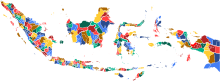 Digital television regions in Indonesia. Indonesian digital television regions.svg