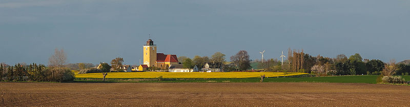 Set fra vejen mellem Lundby og Køng