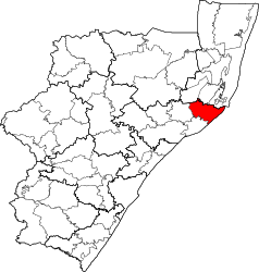 Municipalità locale di uMfolozi – Mappa