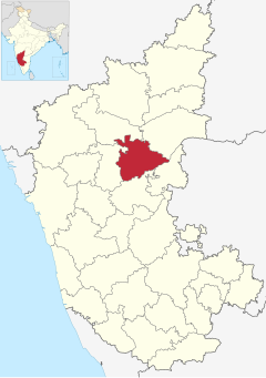 Localizacion del districte de Koppal en Karnataka