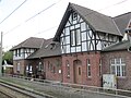 Bahnhofsgebäude Krefeld-Fischeln der elektrischen Schnellbahnstrecke Düsseldorf–Krefeld