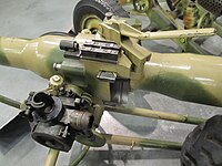 ドイツの7.5cm LG40の閉鎖器部 通常の砲と同様の閉鎖器にノズルがついている構造になっている