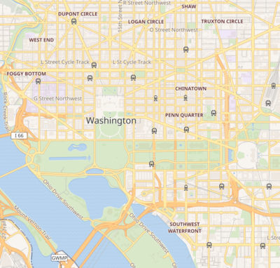 Location map United States Washington, D.C. central