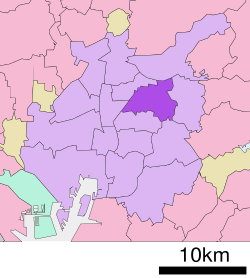 Chikusa'nın Nagoya'daki konumu