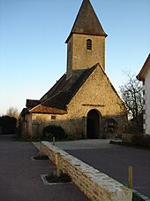 L'église Saint-Laurent de Lourouer-Saint-Laurent, en 2012.